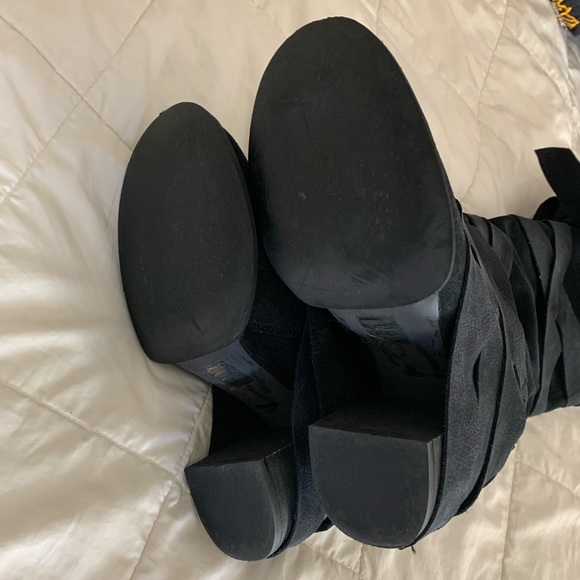 Free People RARE Black Paradiso Boots 8 38 - Picture 5 of 5